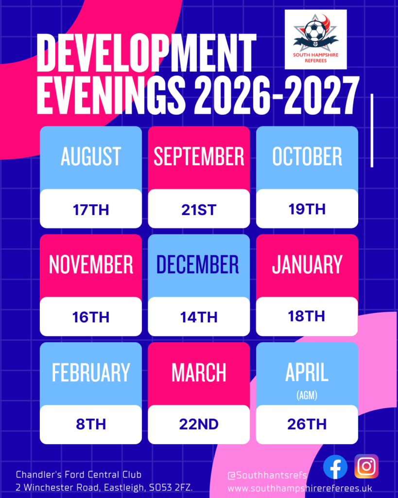 📅 SAVE THE DATES – 2026/27 SEASON ⚽ 1 Event Dates 2026 2027